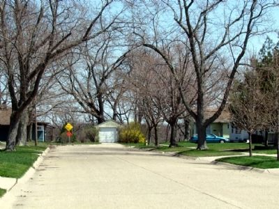 Area directly east of Burnett's Post Marker image. Click for full size.