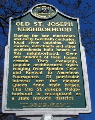 Old St. Joseph Neighborhood Marker image. Click for full size.