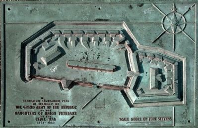 Scale Model of Fort Stevens. Click for full size. Scale Model of Fort Stevens image. Click for full size.