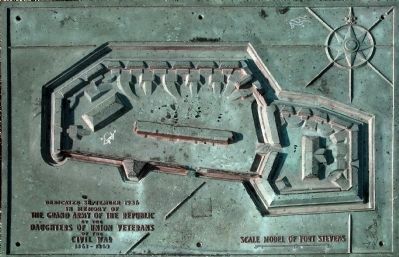 Scale Model of Fort Stevens image. Click for full size.
