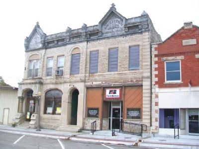 Wabaunsee County Bank and Kinne & Kerans General Merchandise Block and Marker. Click for full size. Wabaunsee County Bank and Kinne & Kerans General Merchandise Block and Marker image. Click for full size.