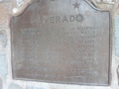 Silverado Marker - CHL # 202. Click for full size. Silverado Marker - CHL # 202 image. Click for full size.
