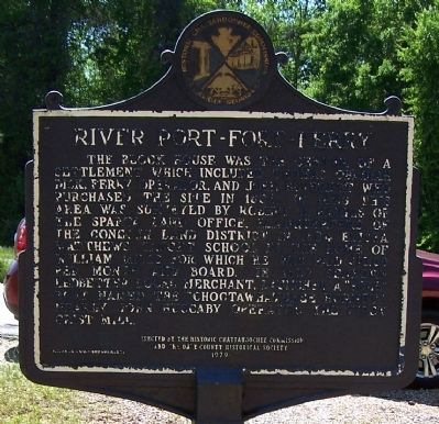 River Port - Fort - Ferry Marker image. Click for full size.