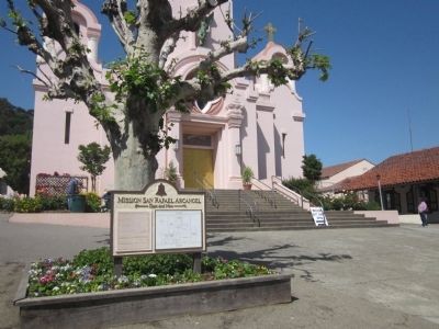 Mission San Rafael Arcangel Marker and the Church of Saint Rafael image. Click for full size.
