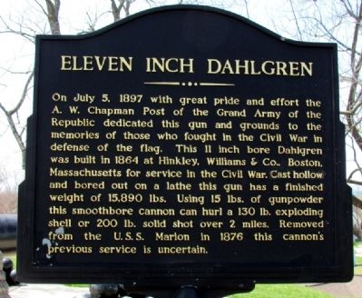 Eleven Inch Dahlgren Marker image. Click for full size.