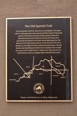 The Old Spanish Trail Marker. Click for full size. The Old Spanish Trail Marker image. Click for full size.