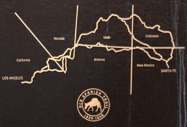 The Old Spanish Trail – Detail from the Marker. Click for full size. The Old Spanish Trail – Detail from the Marker image. Click for full size.
