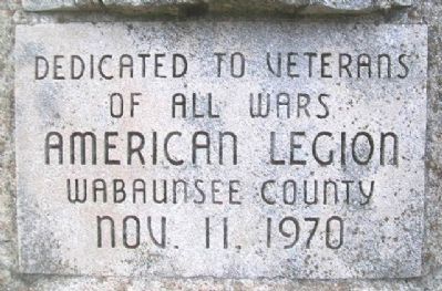 War Memorial Marker. Click for full size. War Memorial Marker image. Click for full size.