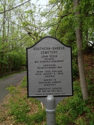Marker on bike trail image. Click for full size.