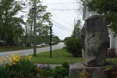 Colonial Bath Marker, looking west along Carteret Street (County Road 99 , 92 ) image. Click for full size.
