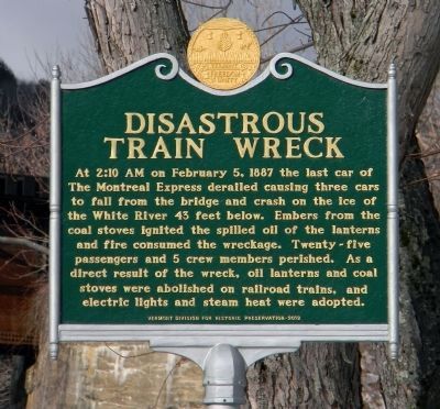 Disastrous Train Wreck Marker image. Click for full size.