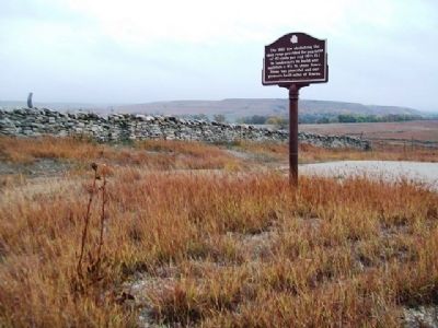Stone Fence and Marker. Click for full size. Stone Fence and Marker image. Click for full size.