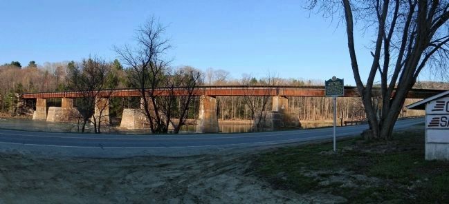 Wide view of the Disastrous Train Wreck marker. Click for full size. Wide view of the Disastrous Train Wreck marker image. Click for full size.