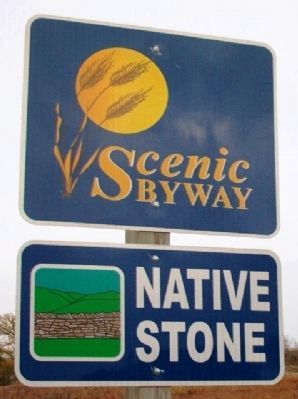 Native Stone Scenic Byway Sign. Click for full size. Native Stone Scenic Byway Sign image. Click for full size.
