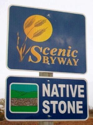 Native Stone Scenic Byway Sign image. Click for full size.