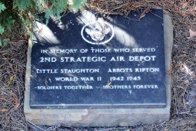 2nd Strategic Air Depot Marker image. Click for full size.
