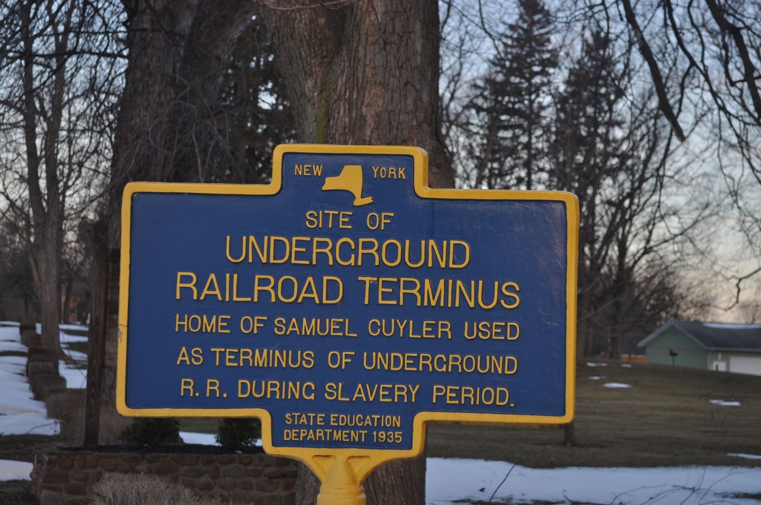 Underground Railroad Terminus Marker