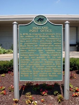 Holland Post Office Marker image. Click for full size.