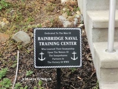 Bainbridge Naval Training Center Marker image. Click for full size.