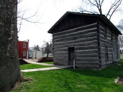 Jail Site next to the Murdock Log House. Click for full size. Jail Site next to the Murdock Log House image. Click for full size.
