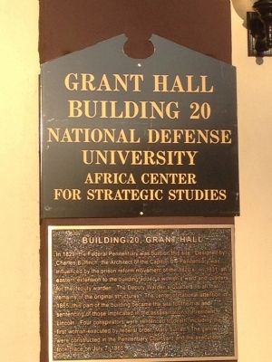 Building 20, Grant Hall Marker image. Click for full size.
