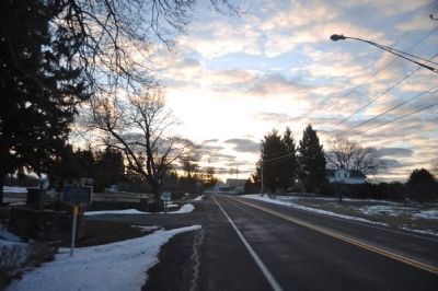 Entrance to B. Foreman Park as seen driving East on Lake Rd. image. Click for full size.