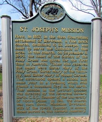 St. Joseph's Mission Marker image. Click for full size.