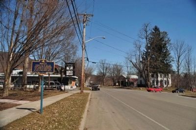 Facing North on North Main. Marker is to the left of the Naples Marker out of frame. Click for full size. Facing North on North Main. Marker is to the left of the Naples Marker out of frame image. Click for full size.