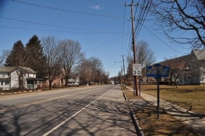 Naples Marker as seen facing Northeast on Cohocton St.. Click for full size. Naples Marker as seen facing Northeast on Cohocton St. image. Click for full size.
