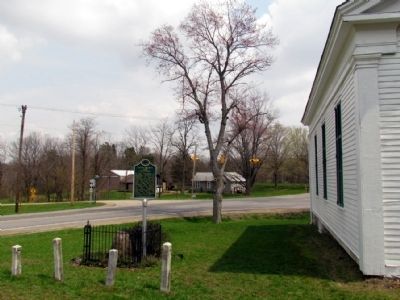 Union Church and Cemetery Marker. Click for full size. Union Church and Cemetery Marker image. Click for full size.