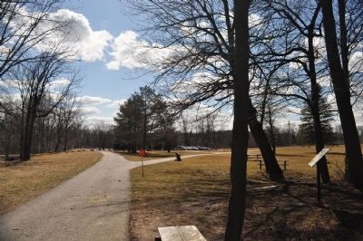 Genesee Valley Greenway Marker in situ. Click for full size. Genesee Valley Greenway Marker in situ image. Click for full size.