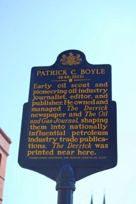 Patrick C. Boyle Marker. Click for full size. Patrick C. Boyle Marker image. Click for full size.