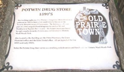 Potwin Drug Store Marker image. Click for more information.