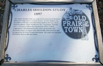 Charles Sheldon Study Marker image. Click for more information.