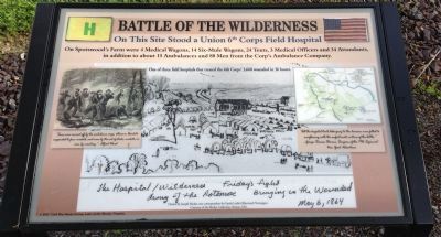 Battle of the Wilderness Marker. Click for full size. Battle of the Wilderness Marker image. Click for full size.