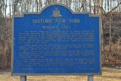 Mohawk Area Marker. Click for full size. Mohawk Area Marker image. Click for full size.