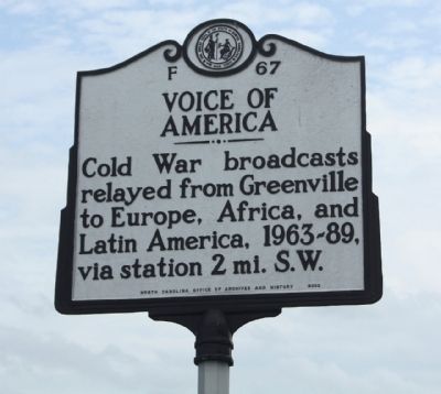 Voice Of America Marker. Click for full size. Voice Of America Marker image. Click for full size.
