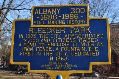 Bleecker Park Marker image. Click for full size.