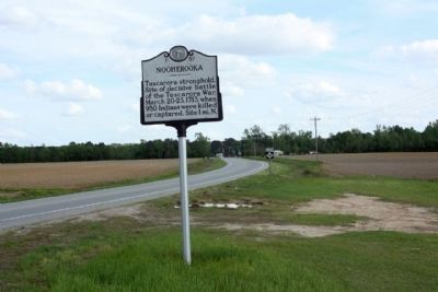 Nooherooka Marker looking south on State Route 58 image. Click for full size.
