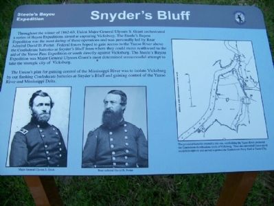 Snyder's Bluff Marker image. Click for full size.