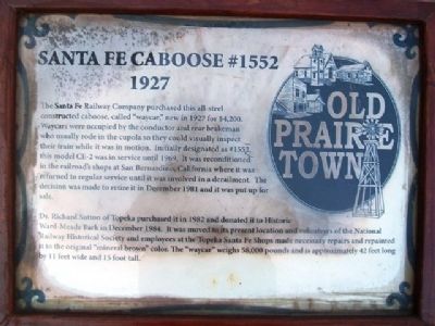 Santa Fe Caboose #1552 Marker image. Click for more information.