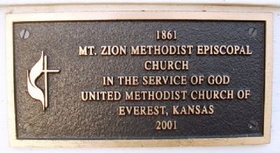Everest Methodist Church Anniversary Marker image. Click for full size.