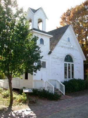 Everest Methodist Church and Marker. Click for full size. Everest Methodist Church and Marker image. Click for full size.