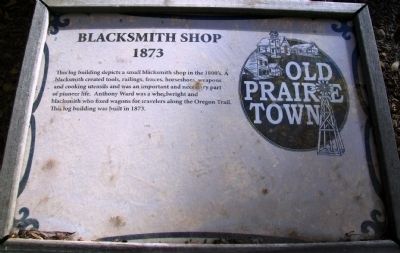 Blacksmith Shop Marker image. Click for more information.