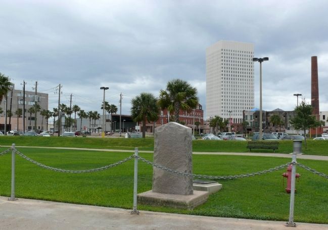 First Navy of the Republic of Texas Marker from the Rear. Click for full size. First Navy of the Republic of Texas Marker from the Rear image. Click for full size.