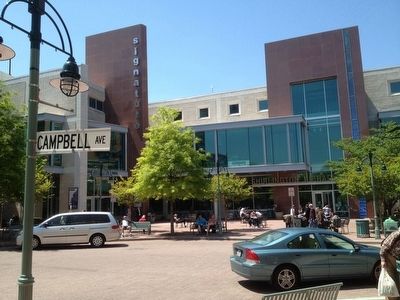 Looking across Campbell to Shirlington Library image. Click for full size.