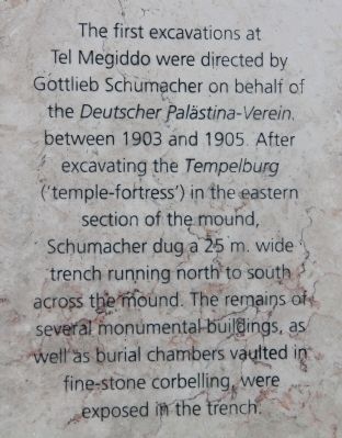 Schumaker's Excavations Marker. Click for full size. Schumaker's Excavations Marker image. Click for full size.
