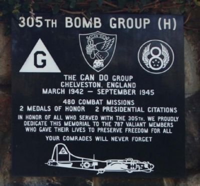 305th Bomb Group (H) Marker image. Click for full size.