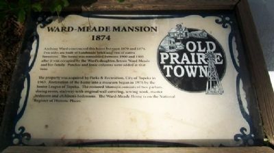 Ward-Meade Mansion Marker. Click for more information. Ward-Meade Mansion Marker image. Click for more information.