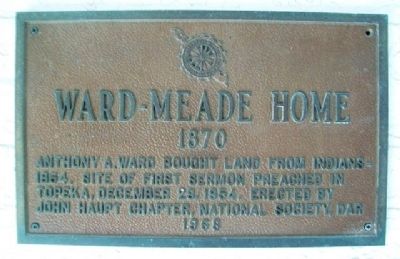 Ward-Meade Home Marker. Click for more information. Ward-Meade Home Marker image. Click for more information.